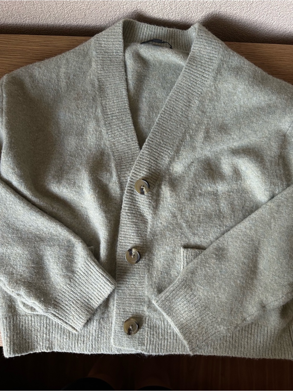 UNIQLO light mint green cardigan